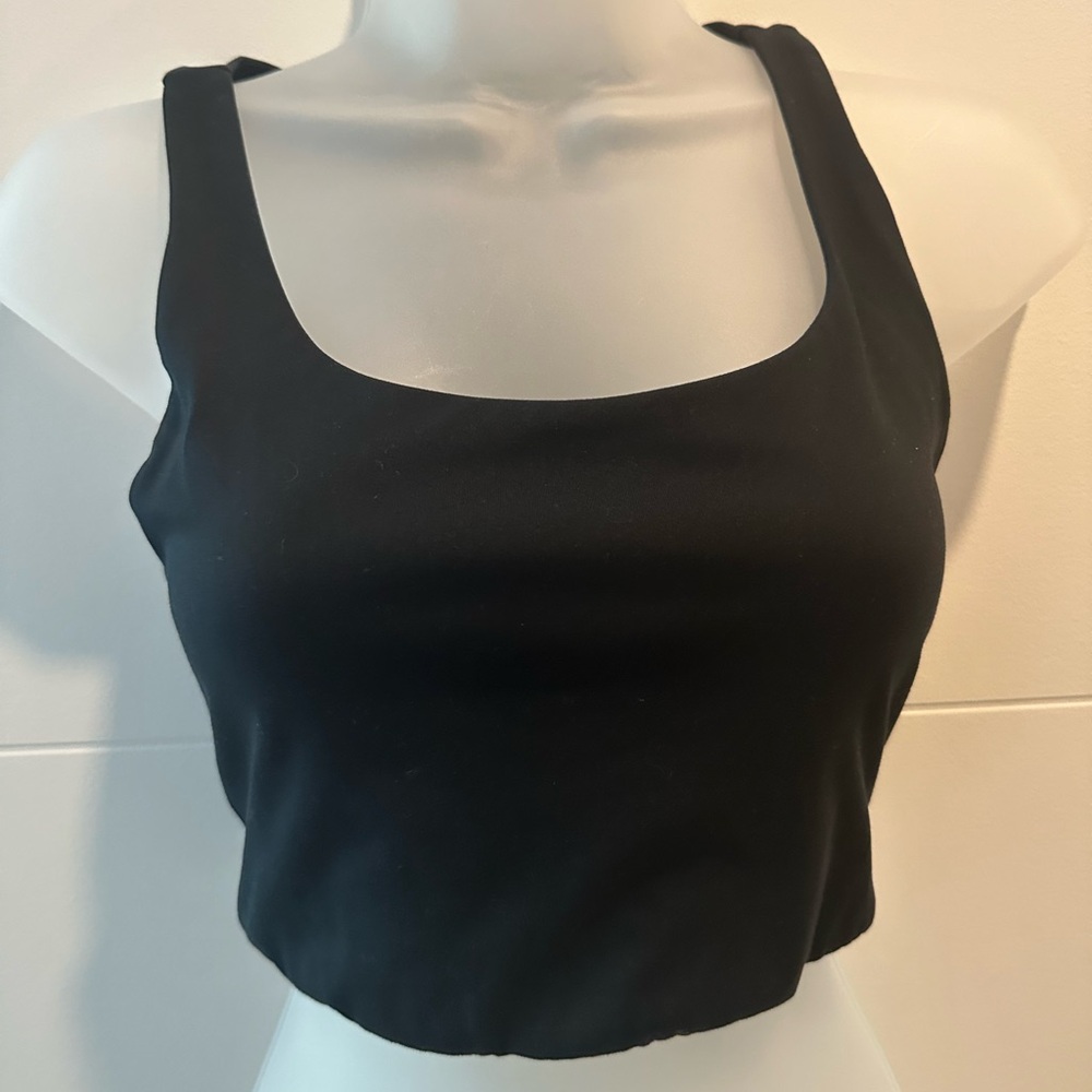 COPY - Girlfriend Collective x Y7 Yoga Black Sports Bra - Size Medium
